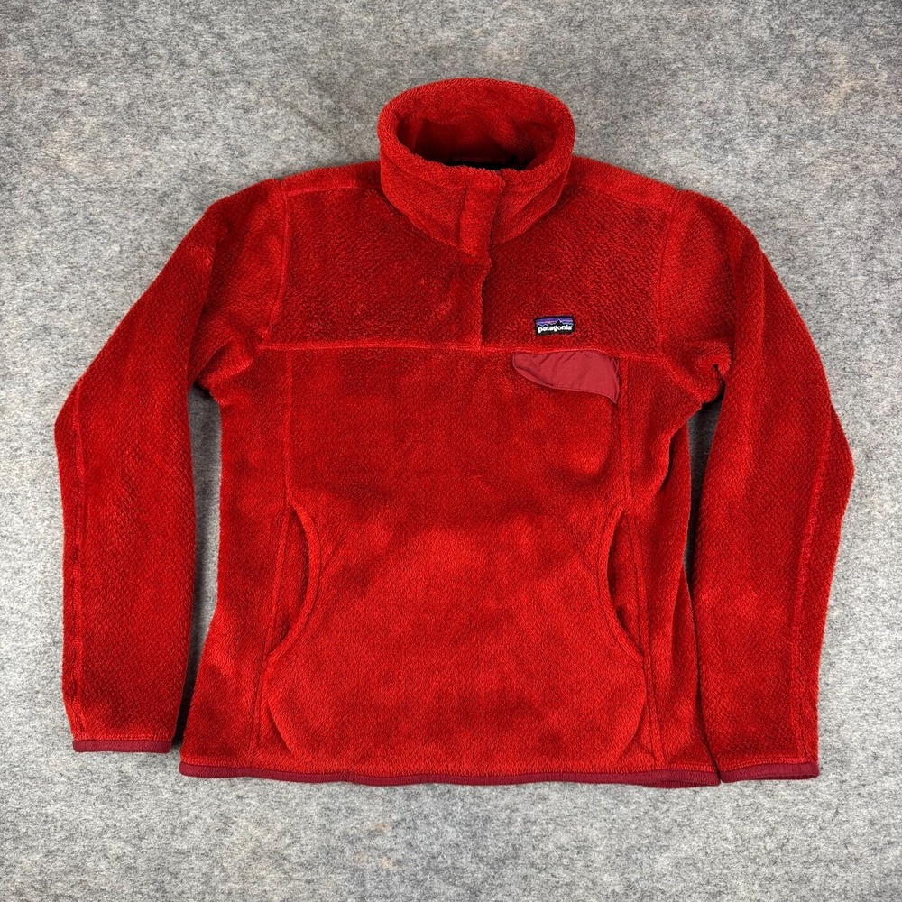 Patagonia Re-Tool Snap-T Pullover 25442 Sumac Red Womens Small S